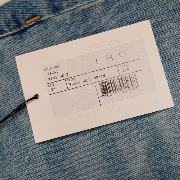 IRO . Jeans Frayed waist and Hem Denim Skirt - Picture 6 of 11